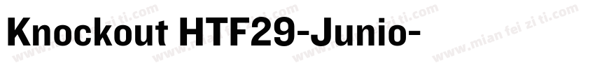 Knockout HTF29-Junio字体转换